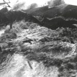 Photo of a tsunami wave