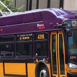 One of Seattle's new buses, a Flyer Xcelsior.