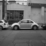Cars parallel parked on Seattle street