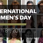 Collage of photos of some of the women Urban@UW works with at UW, with International Womens Day superimposed over the collage