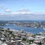 Lake Union as seen from the top of the Space Needle
