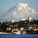 Mount Rainier over Tacoma