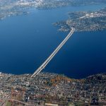 I-90 bridge across Lake Washington in Seattle