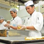 Food service employees at work
