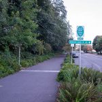 The beginning of the Burke-Gilman Trail
