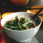 Salad and soda can