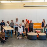 Natalie Hartkopf (center) with the UW Advanced Industrial Design class.