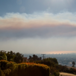 Smoke from the Thomas Fire, viewed from Santa Barbara on December 5, 2017.