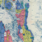 This 1936 map of Seattle ranks neighborhoods from “BEST” (green) to “HAZARDOUS” (red). People of color were primarily forced to live in red areas, resulting in segregation that still persists today in many forms.