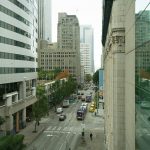 A view of Union Street downtown from the Washington State Convention and Trade Center.