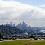 View of Interbay and Downtown Seattle From Ella Bailey Park, 2015.