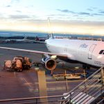 Airbus A-320 at Seattle-Tacoma International Airport.