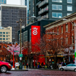A view of Downtown Seattle from Pikes Place Market.