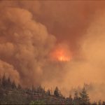 Wildfire in the Pacific Northwest, May 2013.