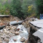 Highway 20 washout and landslide, 2003.