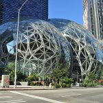 Amazon Spheres from the Sixth Street side, Seattle.