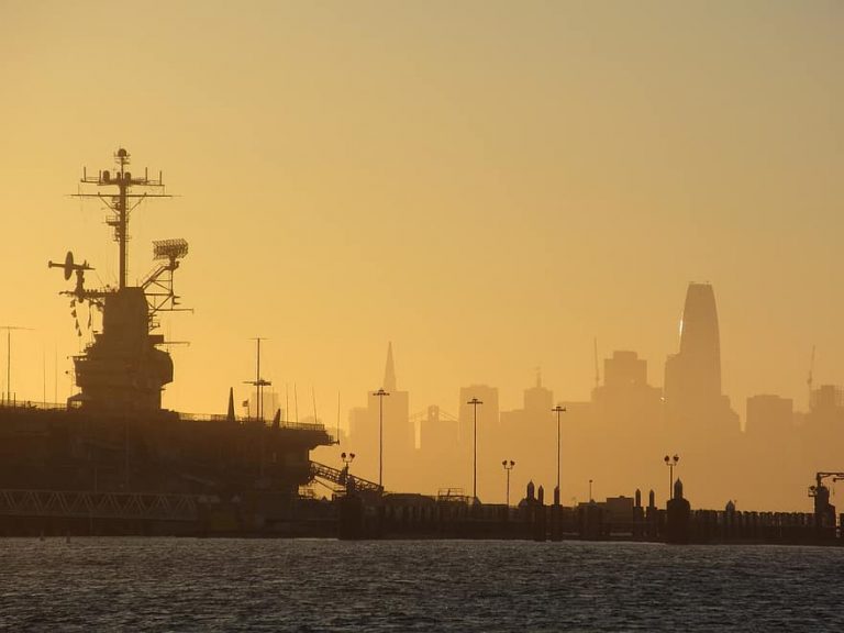 Air pollution in San Francisco, CA.