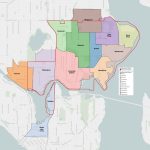 Seattle City Council District 4 showing Neighborhoods and Neighborhood Districts near the University of Washington.