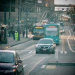 As the number of vehicles increase in urban settings, vehicles on the road in downtown Seattle increase.
