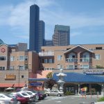 A view of Uwajimaya store, a Japanese market located in the International District in Seattle.