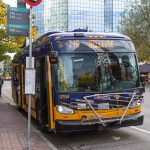 King County Metro bus in downtown Bellevue
