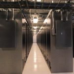 A picture of a 123Net Datacenter walkway in Southfield, MI