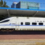 Image of high speed rail train in Japan