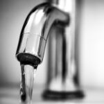 Image of faucet with flowing water